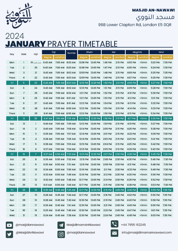 Prayer Times